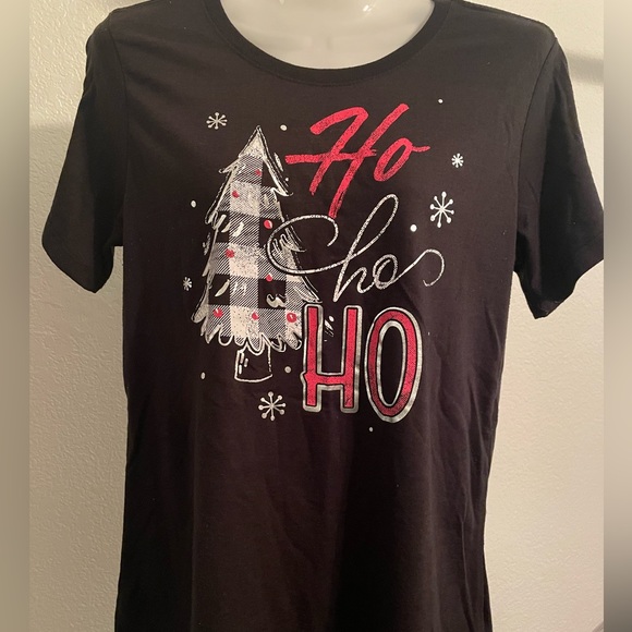 Christmas 🤶🏻 T-Shirt, Womens, Size Small (4-6), Black & Red, Used - Picture 1 of 4